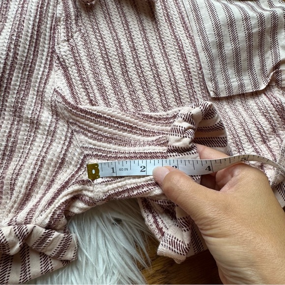 NWT Free People One Harriett Striped Shorts in Mauve Combo - Picture 11 of 11